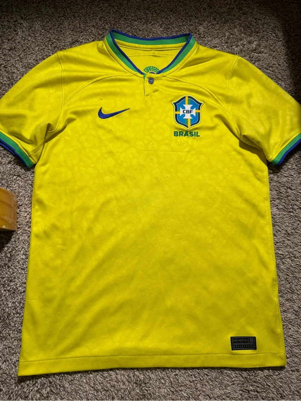 Nike Kids Brazil 22/23 Home Jersey Size Large